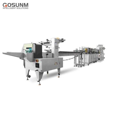 China Factory GOSUNM 120pcs/min KN95 Mask Production Line N95 Mask Machine With Packing Machine for sale