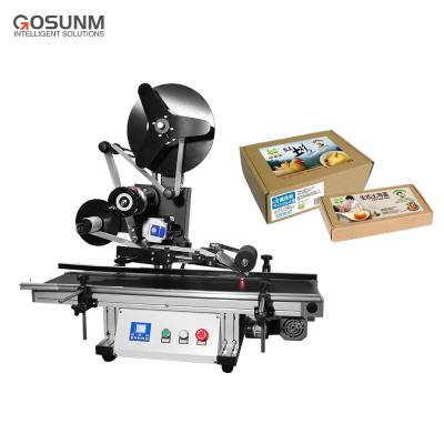 China Beverage E-commerce Warehouse Use Small Box Portable Automatic Desktop Flat Labeling Machine for sale