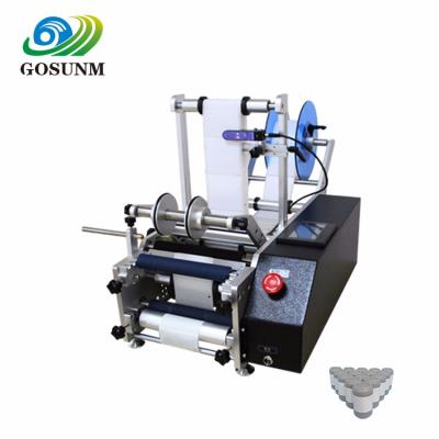 China CLOTHING Gosunm 41300 Semi-automatic Round Bottle Self Adhesive Sticker Labeling Machine for sale