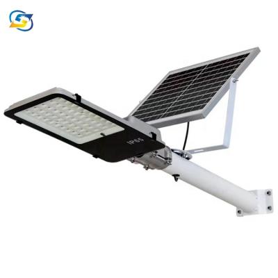 China Outdoor Online Remote Control 100w Pole Shine Solar Led Street Light With Solar Panel for sale