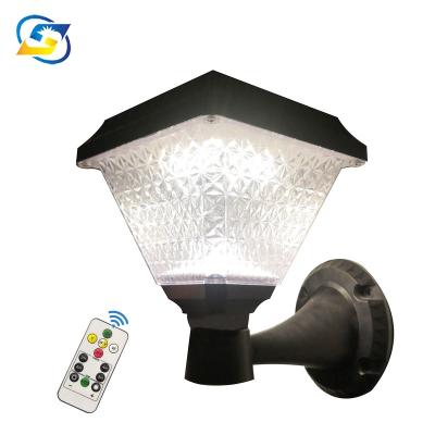 China Eco-friendly Popular Gift Remote Control Colorful Outdoor Solar Wall Garden Light for sale