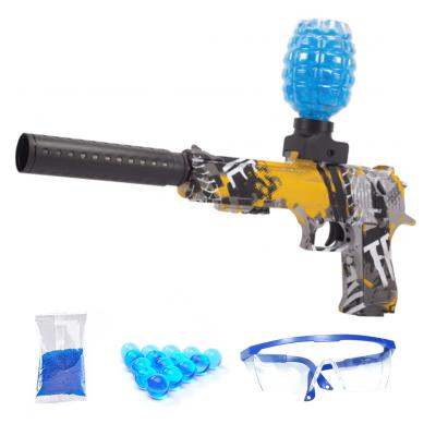 China Toy Electric Gel Ball Electronic Pistol Toy Guns for Kids Playing Games Splatter Ball Blaster with Bottle Magazine Water Safe Beads for sale