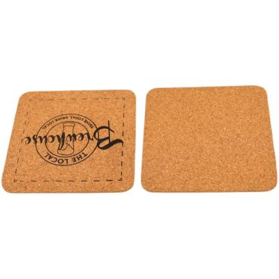 China Viable Round Square Custom Promotion Beer Beverage Print Wooden Cork MDF Coaster for sale