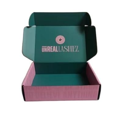 China Logo Lash Cosmetic Shoe Clothing Recyclable Custom Gift Folding Cardboard Box Black Mailing Mailer Corrugated Packaging Boxes for sale