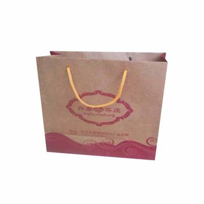 China Recyclable Customize Design Kraft Paper Fancy Shopping Paper Bag Printing Craft Item Custom Weather Gift Industrial Outdoor Packaging Bag For Tea for sale