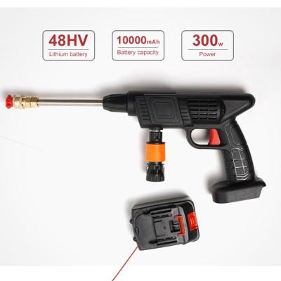 China New China-chic Cordless Portable Electric Car Gasket High Pressure Gun with 30 Bar Rechargeable Battery Power Car Wash Foam Gun for sale