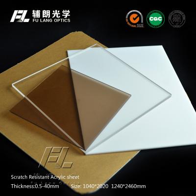 China High Gloss Anti Glare Acrylic Sheet Hard Coating Apply To Aluminum Extrusion for sale