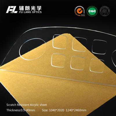 China Kratzer-beständiges klares Acrylplexiglas-Blatt-langes Leben für ECU-Fließband zu verkaufen