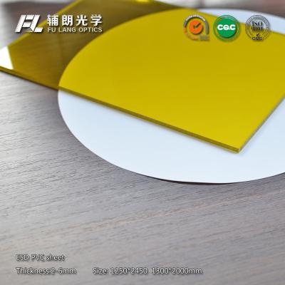 Chine Feuille résistante à la chaleur de PVC d'ESD, feuille claire de PVC de 5mm pour le panneau de séparation de pièce propre à vendre