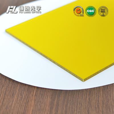 China Folha acrílica resistente uv amarela 7mm densamente para o dispositivo bonde eletrônico do teste à venda