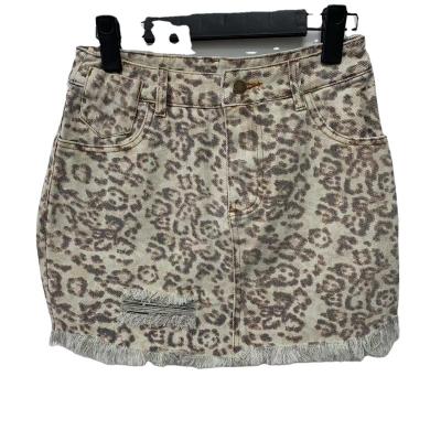 China Anti-Static Women's Leopard Printing Fashion Skirt for sale