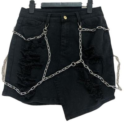 China Fashion Breathable New Best Selling Colored Women's Chain Skirt for sale