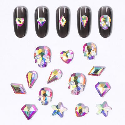 China Fashionable Wholesale Various Shapes Glitter Rhinestones Superb Crystal Rhinestones Nail Art Decoration For Women for sale