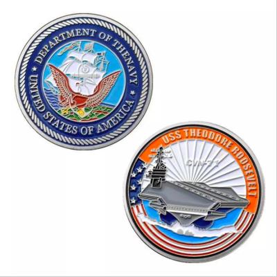 China Europe and America Circular Relief Coins Metal Gift Collection Coins Custom Commemorative Coins Double Sided Chip Zinc Alloy for sale