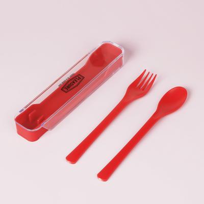 China Disposable Healthy Eco-friendly Plastic Cutlery Fork Spoon Set Travel Picnic Camping Flatware Set for sale