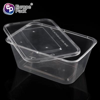 China Wholesale Food Grade 1000ml PP Plastic Disposable Food Bowl 100% Freshness Preservation for sale