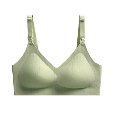 China Breathable Hot Selling Colorful Soft 100% Cotton Breastfeeeding Pregnant Women Nursing Bra for sale