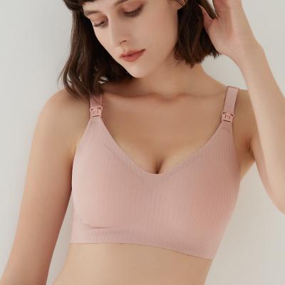 China Wholesale Breathable Wireless Pregnant Women Breastfeeding Maternity Adult Female Nursing Bra for sale