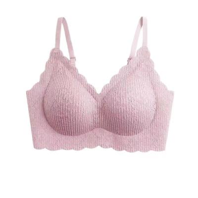 China Wholesale Breathable Lovely Soft Comfortable Breathable Yarn Less Lace Push Up Bras For Women for sale