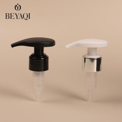 China Non Spill White Metal Customizable Smooth 33mm Black Lotion Pump 28/410 24/410 for sale