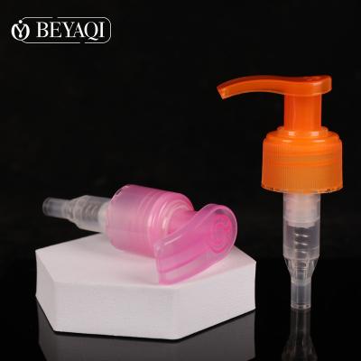 China Non Puddle Cosmetic Smooth Ribbed Plastic Pink Plastic Sprayer Lotion Pump 28/415 24/415 28/412 for sale