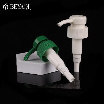 China Non Spill Screw Down Locked Green Clean Shampoo Liquid Load 38/410 28/410 Wholesale Lotion Pump for sale