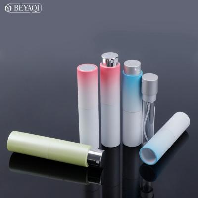 China 8ml 10ml Empty Mini Travel Oral Spray Bottle Recyclable Material Refillable Perfume Atomizer Bottle for sale