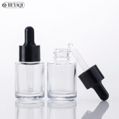 China Factory wholesale 15ml recyclable material glass dropper bottle for serum, printing logo luxury glass dropper bottle for sale