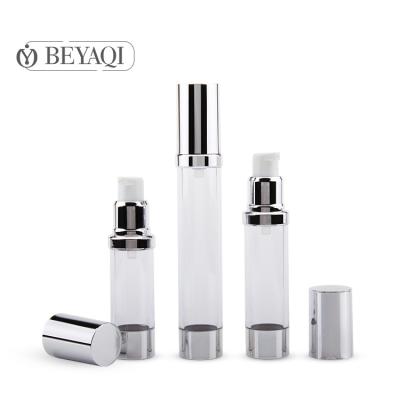 China 100ml 50ml 15ml 30ml Refillable Empty Aluminum Airless Pump Bottle,Refillable Serum Cream Cosmetic Bottle,Luxury Airless Spray Pump Bottle for sale