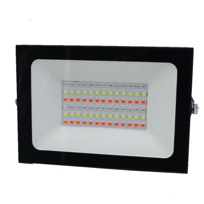 China Outdoor Warehouse LED 100 Watt RGB Waterproof Slim Floodlight LED Reflector Lighting IP65 for sale