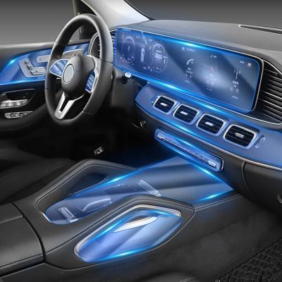 China Luxury Interior TPU Protector Film For Mercedes Benz W213 W222 W211 Car Center Console AC Navigation Full Set Car Interior Accessories for sale