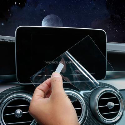 China GPS for Mercedes Benz GLE/GLS/GLA/CLA/G class anti navigation display screen film explosion tempered glass GPS screen protector for sale