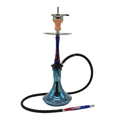 China 2021 Hot Sale OEM ODM Wholesale Hookah 8 Holes Shisha Glass Hookah Aluminum Shisha Russia Hookah for sale