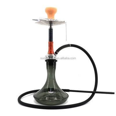 China Good Quality Aluminum Zinc Alloy Material Glass Hookah Russian Shisha Hookah for sale