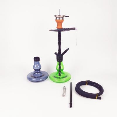 China Wholesale Aluminum Hukka Set Shisha Shisha Shisha Hookah Factory Medium Size Portable Smoking Sheesha for sale