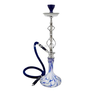 China Large Sahara Blue Shisha Nargile Smoking Iron+glass Hookah Pipe for sale