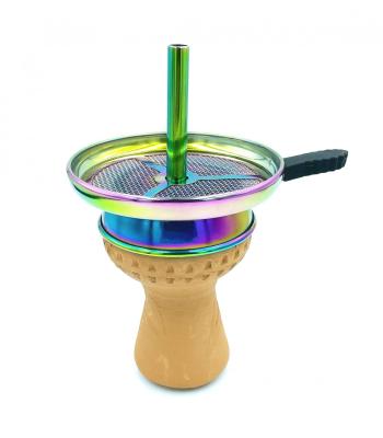 China Best Silicon Quality Stainless Steel Accessories Charcoal Holder Hookahainbow Shisha Tabakkopfe Screen for sale