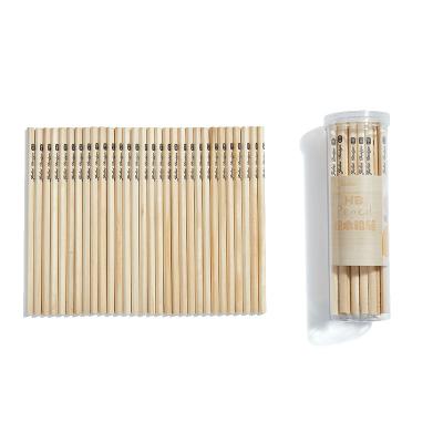 China office & Customized school pencil logo natural poplar wood HB pencil for office and school wholesale high quality pencils for sale