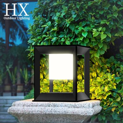 China Upscale Aluminum Alloy Solar Pillar Lamp Solar Road Light Gate With Light&Outdoor Waterproof Ip65 Gazebo Pathway Decoration Garden Lights for sale