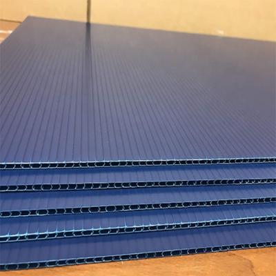 China Factory Price Customized Outdoor Dark Blue Corrugated Plastic Yard Sign Hollow Board PP Board for sale