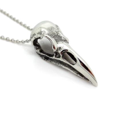 China Fashion Mens Stainless Steel Vintage Style Bird Skull Pendant for sale