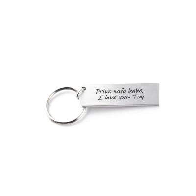 China Customized Stainless Engraved Your Personalized Key Chain Ideal for Gift Acero Inoxidable for sale