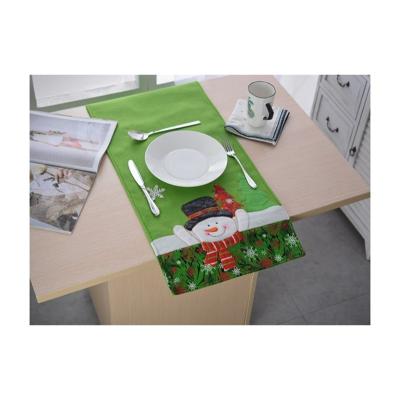 China Other Hot Selling Felt Fabric Tablecloth Christmas Place Mats For Dining Table for sale