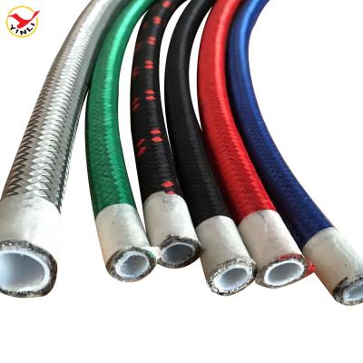 China Hydraulic Hose For Hydraulic Fluids High Temperature Acid And Alkali Resistance PTFE Black Hose for sale