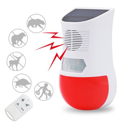 China New Daytech Remote Control Home Security Alarm Outdoor Solar Powered Motion Detector Alarm System Waterproof IP67 Motion Detect Sensor for sale