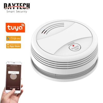 China Wireless Home/Office/Mall/Hotel/Restaurant Smoke Detector DAYTECH With WIFI Fire Alarm Sensor Security System Tuya APP Android/IOS Home/Factory/Restaurant/Hotel for sale