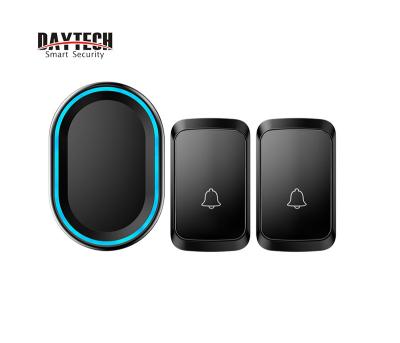 China Daytech DB10 Daytech Apartment Doorbells 300M Range 4 Wireless Waterproof Doorbell Modern Waterproof Music Volume 58 Tones for sale