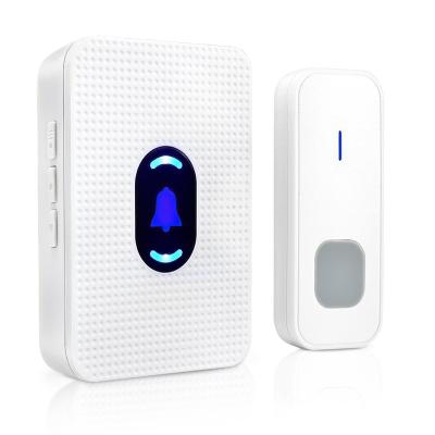 China Daytech LC01 Amazone OEM Logo Printing Doorbell Modern Hot Selling Waterproof Door Bell 300 Meters Long Range Wireless Doorbell for sale