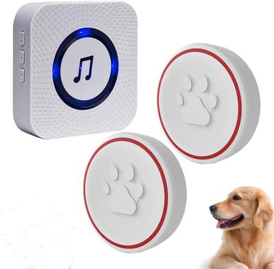 China Daytech PB-CC03 Amazon Modern Hot Selling Doggie Wireless Doorbell for Dog Puppy Training Sliding Door Dog Wireless Doorbell for sale