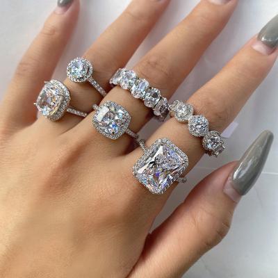 China Sterling Silver Bling Ring Women's Jewelry Diamond Ring Wedding Wedding / Engagement Jewelry / Daily Fine Jewelry Zircon for sale